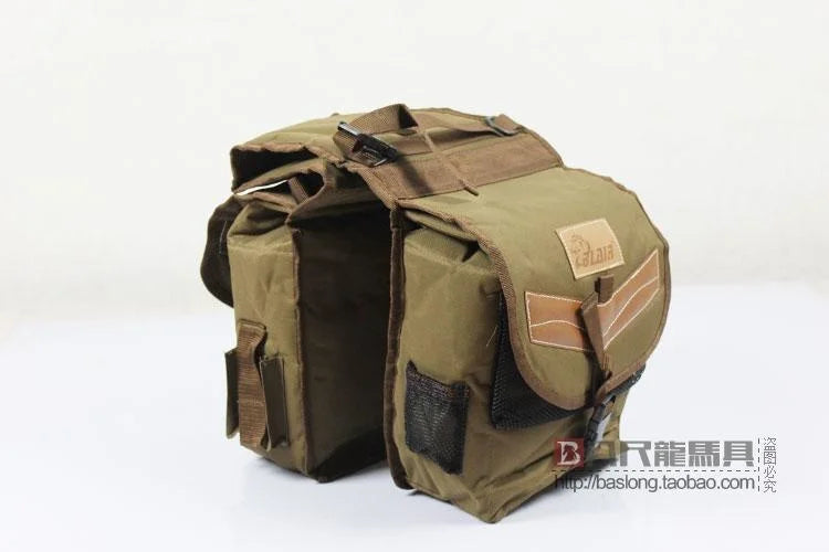 Equestrian Riding Saddle Bag Knight Equipment Western Saddle Accessories Riding Gear Oxford Cloth Waterproof