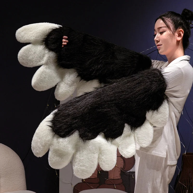Fursuit Paw Gloves Boots Giant Wearable Accessories Plush Toys Furry Cosplay Cat Bear Shoes Cute Fluffy Animal Manga Party