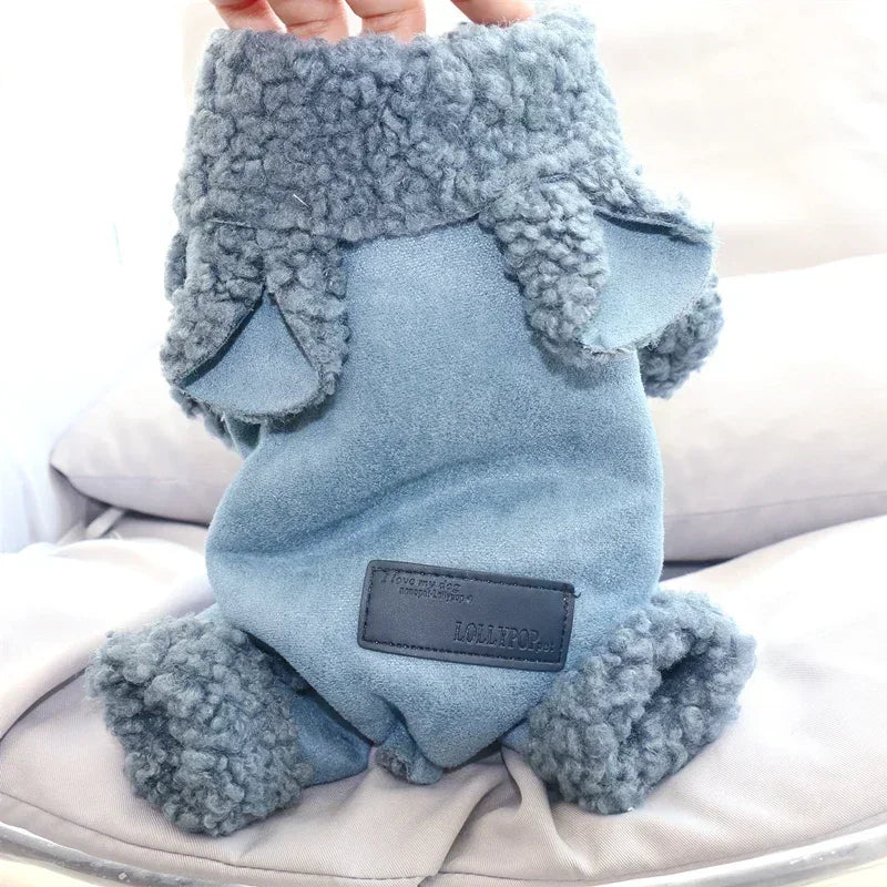 Thicken Pet Clothing Winter Dog Clothes Puppy Outfit Small Dog Jumpsuit Coat Jacket Poodle Pomeranian Schnauzer