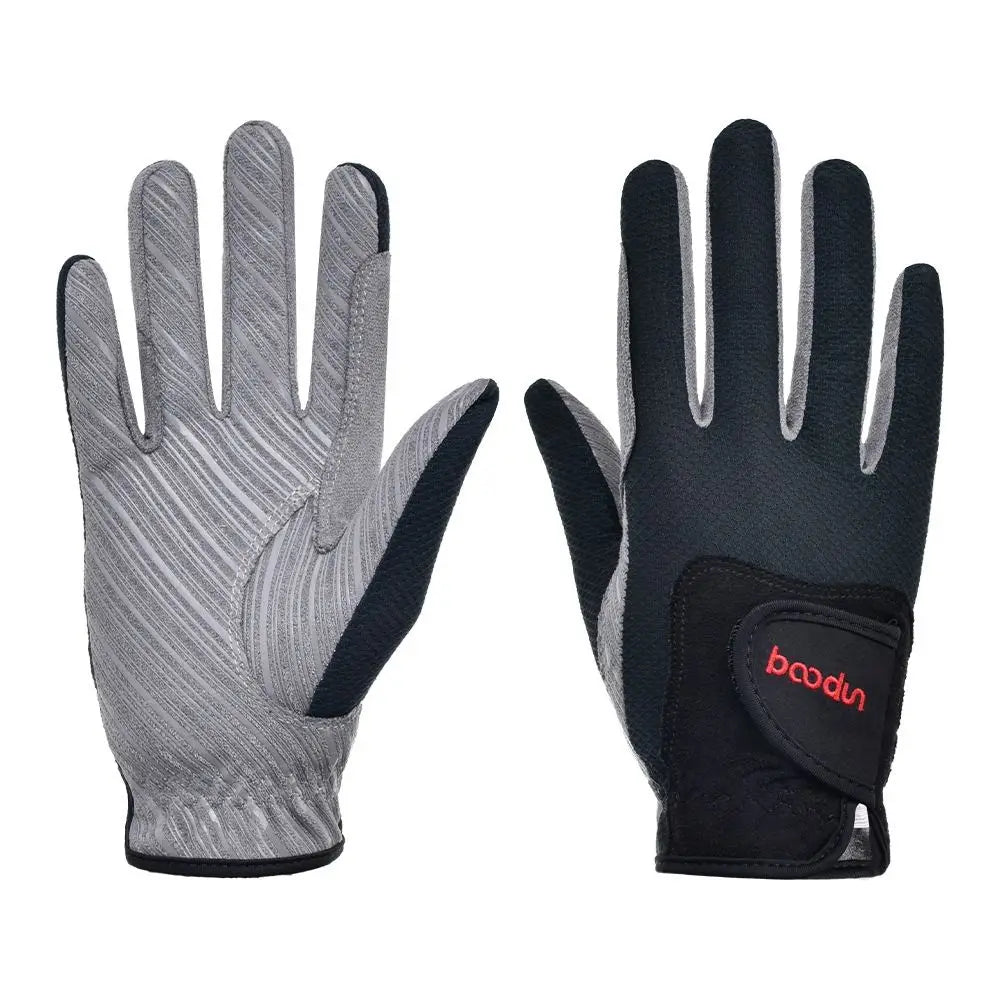 Suede Horse Riding Gloves Wear Resistant Lightweight Equestrian Gloves Anti-slip Comfortable Sports Riding Gloves