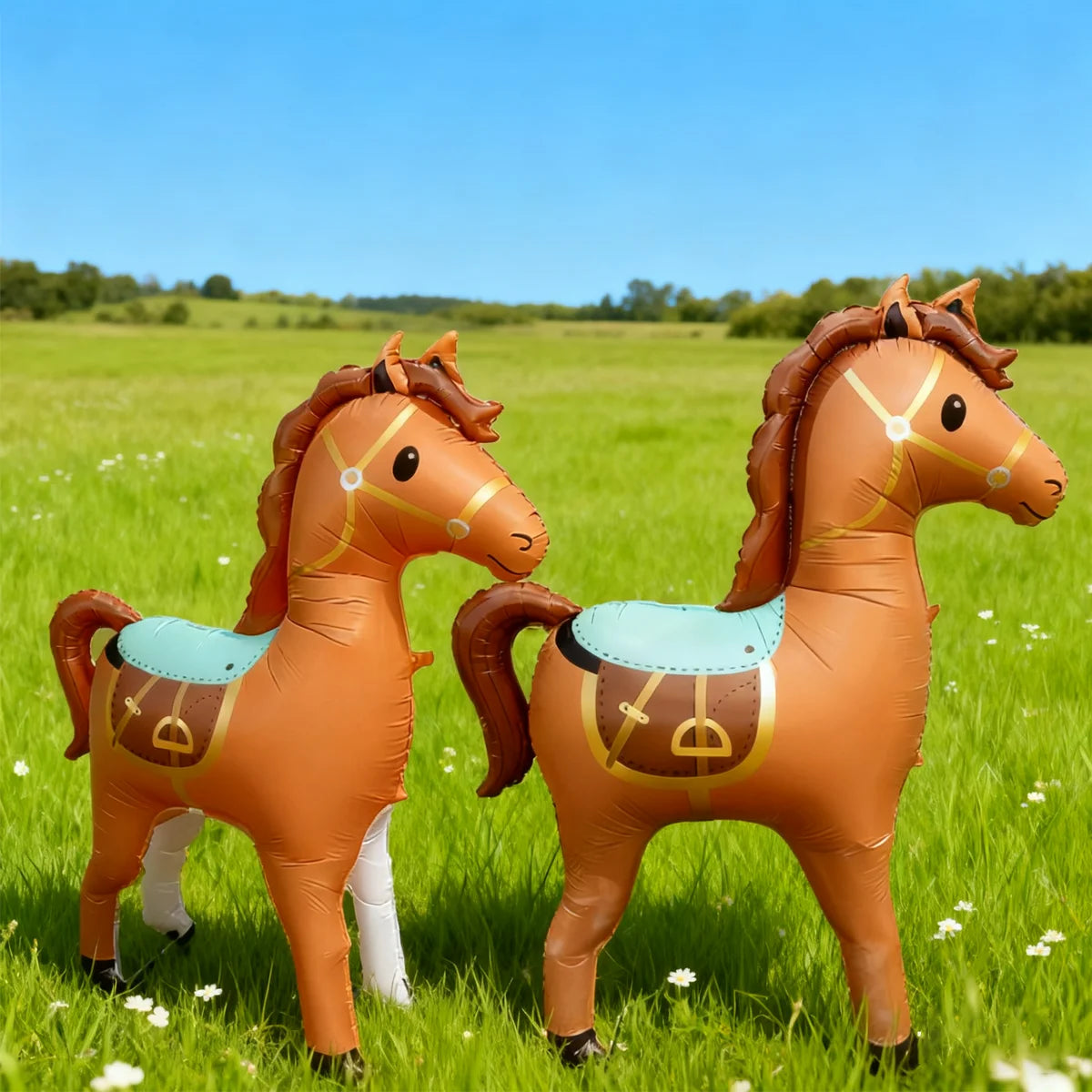 1pc Large Horse shaped Balloon Horse shaped Aluminum Film Balloon Farm Animal Theme Birthday Party Decoration Photo Props