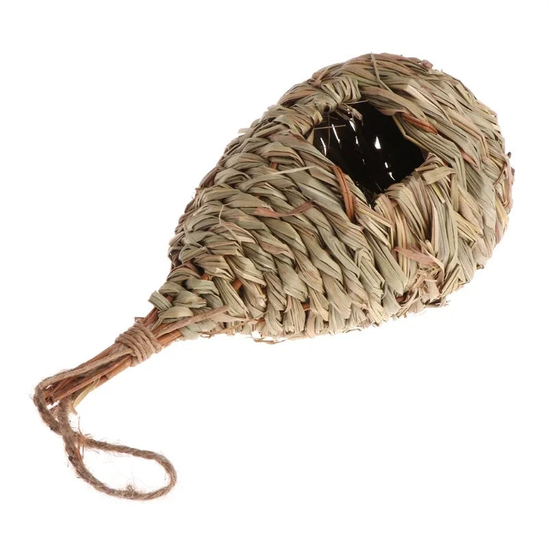 16 different Birds Nests Bird Cage Natural Grass Egg Cage Bird House Outdoor Decorative Weaved Hanging Parrot Nest Houses Pet Bedroom