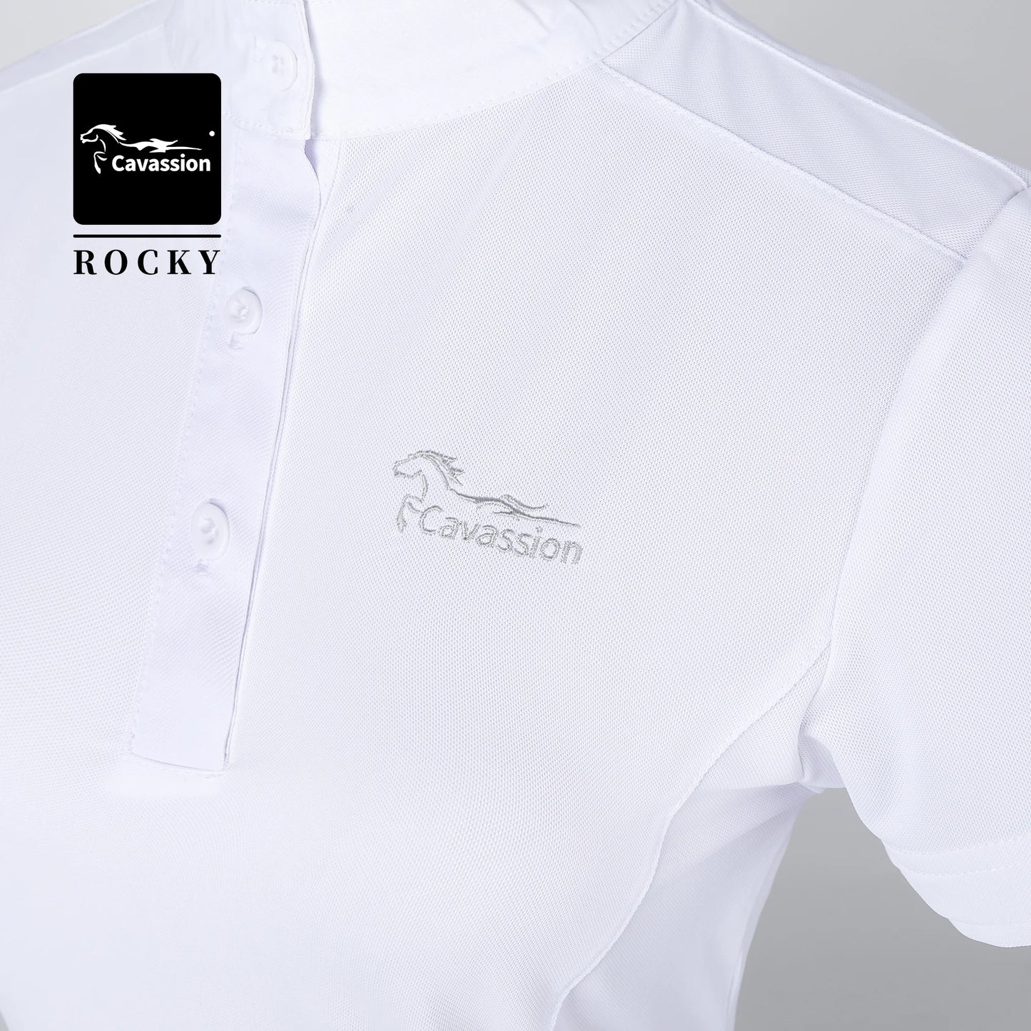 Kids horse riding T shirt white color competition equestrian children short sleeve coat girl rider equestrian equipment