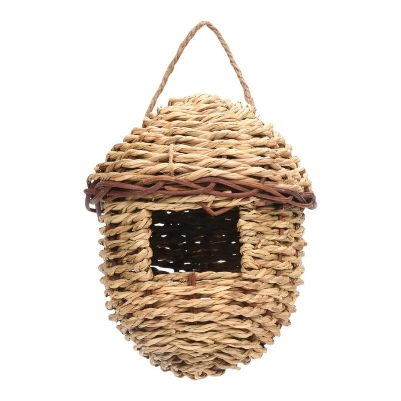 16 different Birds Nests Bird Cage Natural Grass Egg Cage Bird House Outdoor Decorative Weaved Hanging Parrot Nest Houses Pet Bedroom