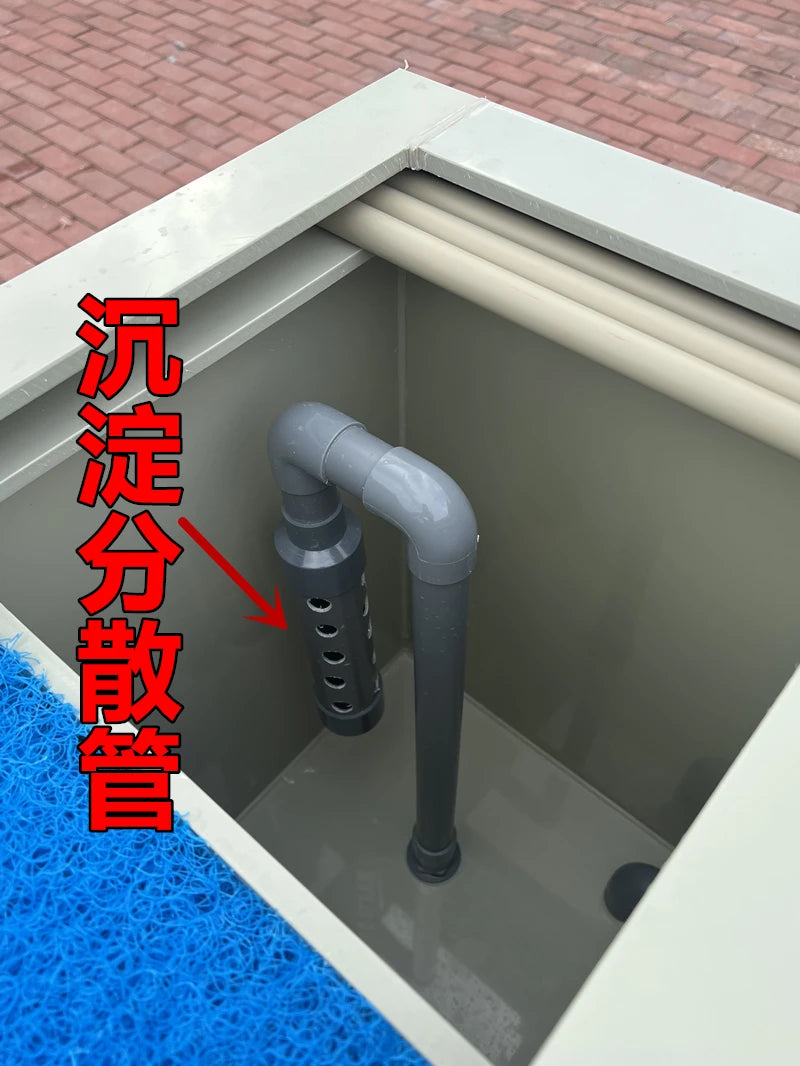 XYY large koi fish tank ultra-white glass ornamental fish pond with dry and wet separation fish box