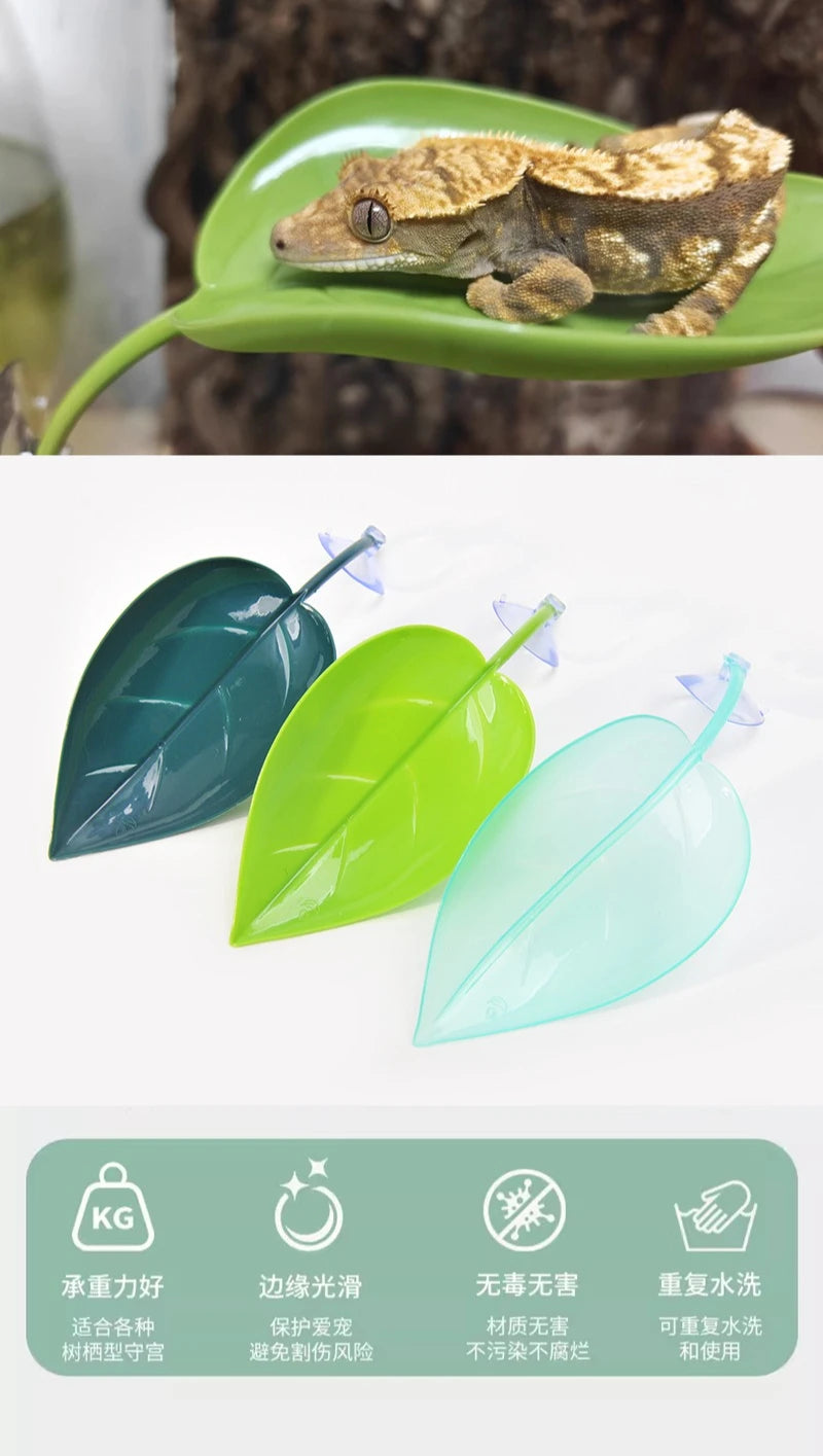 Climbing Pet Suspended Nest with Suction Cup, Simulating Plant Leaves To Avoid Climbing and Habitat, Creating Scenery