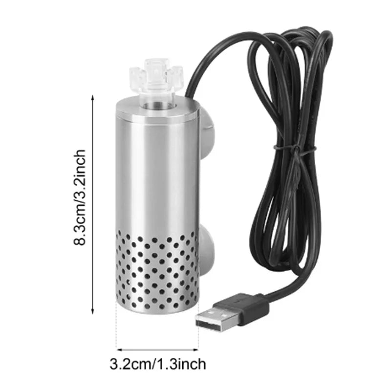 Electric Oil Film Remover Aquarium Skimmer Plant Aquarium Filter Self-priming Floating Head Oil Film Processor Fish Tank Filter