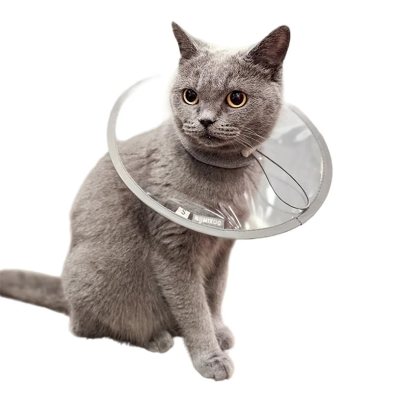 Comfortable Pet Recovery Clear Cone Collar Multiple Sizes Adjustable Recovery Collar Soft For Pet Dog Cats