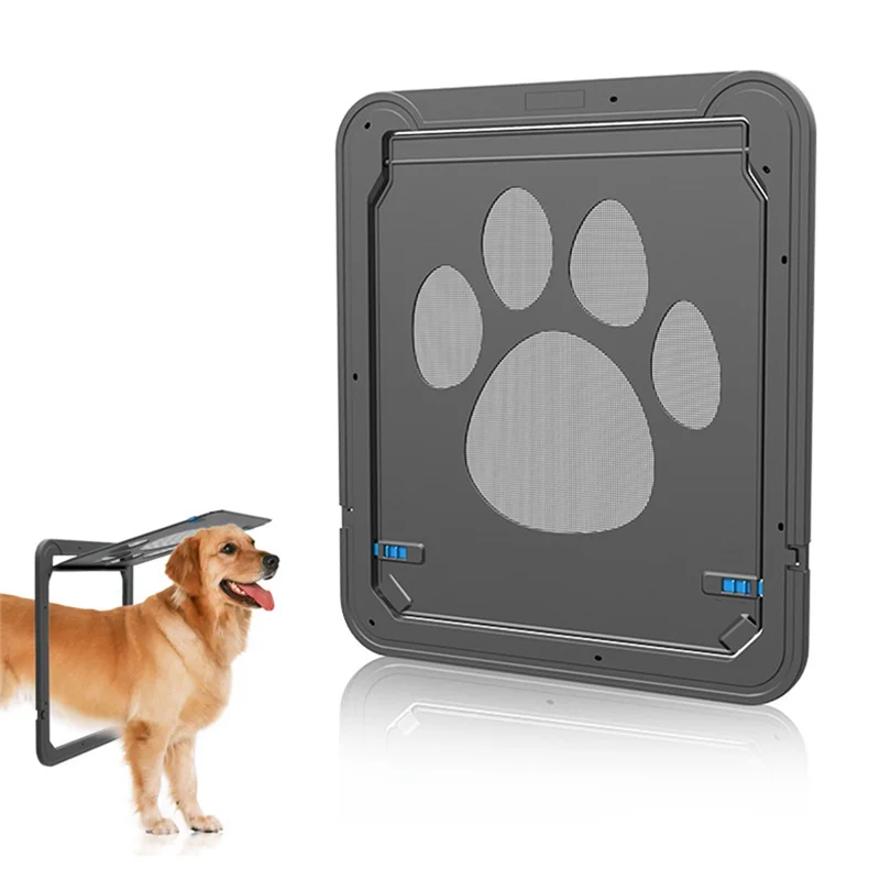 A59T Pet Kitty Dog Door Flap Gate Opener Controlled Entry Electronic Screen Window Protector Wall Mosquito Net(Small:24cmx29cm)