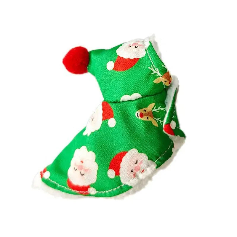 Cockatiel Christmas Clothes Thick and Warm Bird Cloak Windproof Christmas Cloak Parrot Supplies Pet Products 1pcs