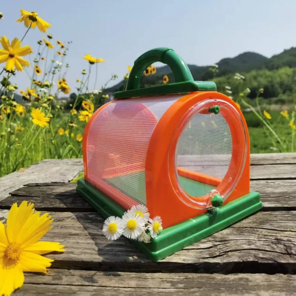 Summer Bird Cage Parrot Transfer Large Space Portable Parrot Carrying Cage Breathable Insect Observation Cages Bird Accessories