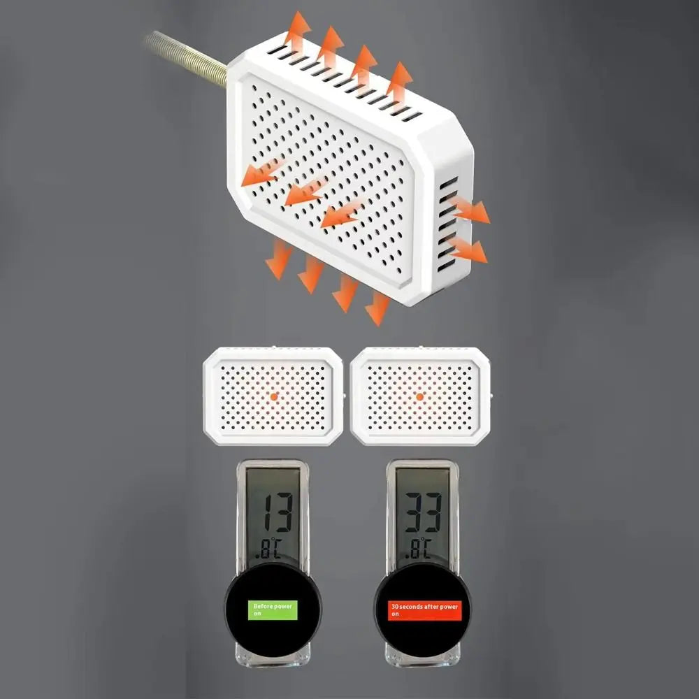 Thermostat Controlled Bird Cage Heater Safe Heating Lightless Design Winter Pet Warmer Quickly Warm Anti Bite