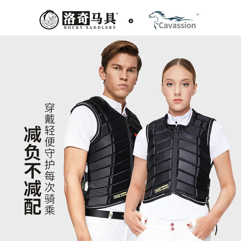 Cavesson Protective vest Thickened equestrian armor Equestrian riding safety body protector horse riding vest equestrian body armor