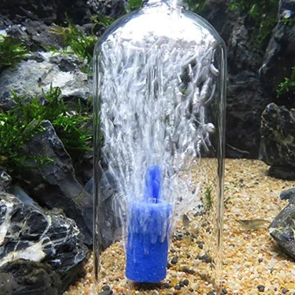 Crystal Glass Fish Tank Dissolved Oxygen Device Anti-Splash Design Preventing Water Splashing Fish Tank Oxygen Aerator