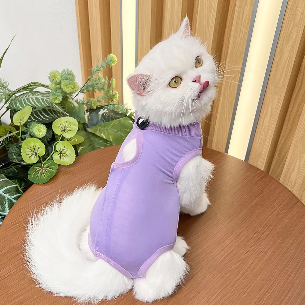Cats Surgery Recovery Suit for Small Medium Dog Cat Vest Pet Shirt Soft Pajamas After Surgery Wear Recovery Clothes Anti Licking