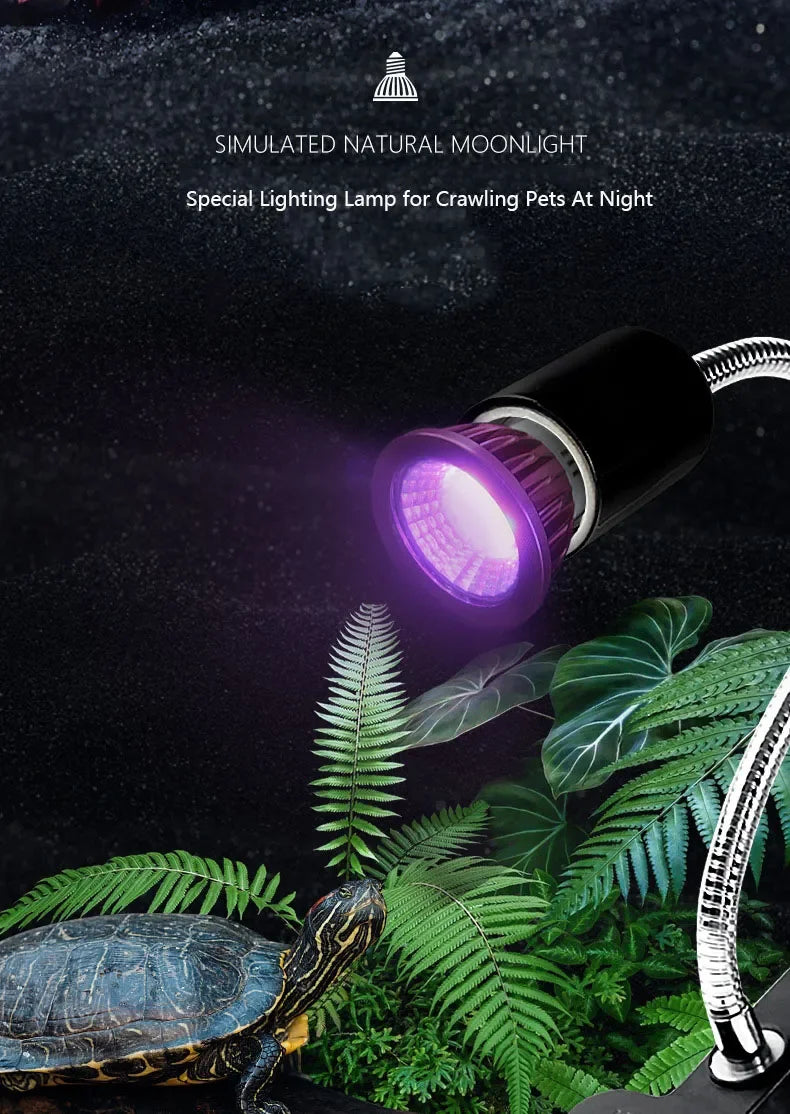 Reptile Imitation Moonlight Night Sleep Lighting Lamp 110/220V Night Lamp Turtle Lizard Snake Reptile Amphibian Pets Accessories
