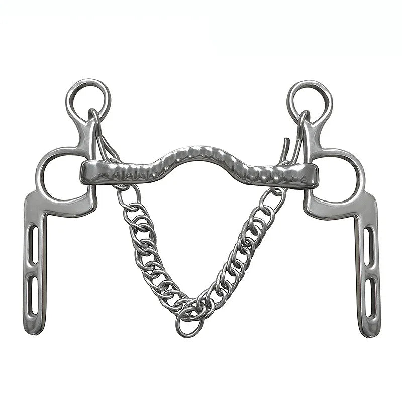 Professional Horse Bit Stainless Steel Chain Horse Snaffle Bit Equestrian Harness Equipment Product