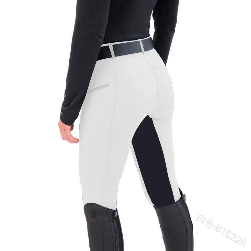 Women's Slim Stretch Equestrian Riding Pants - 2026 European American Style Patch Trousers
