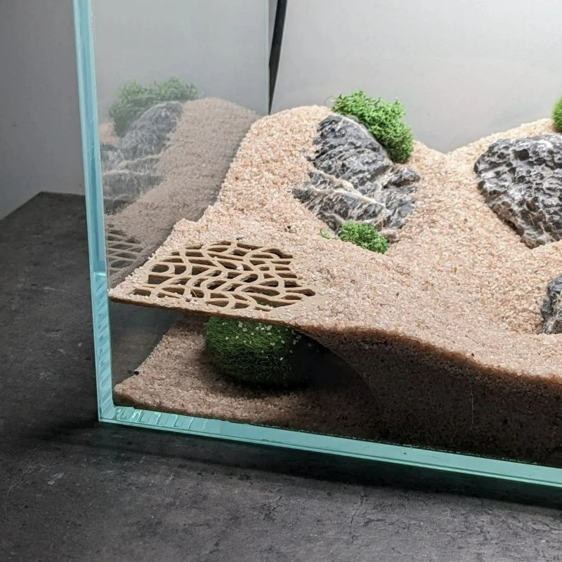 Fish Tank Hiding Cave for Small Fish and Shrimp Reptile Breeding Rest Play, Underground Cave, Aquarium Landscape Decoration