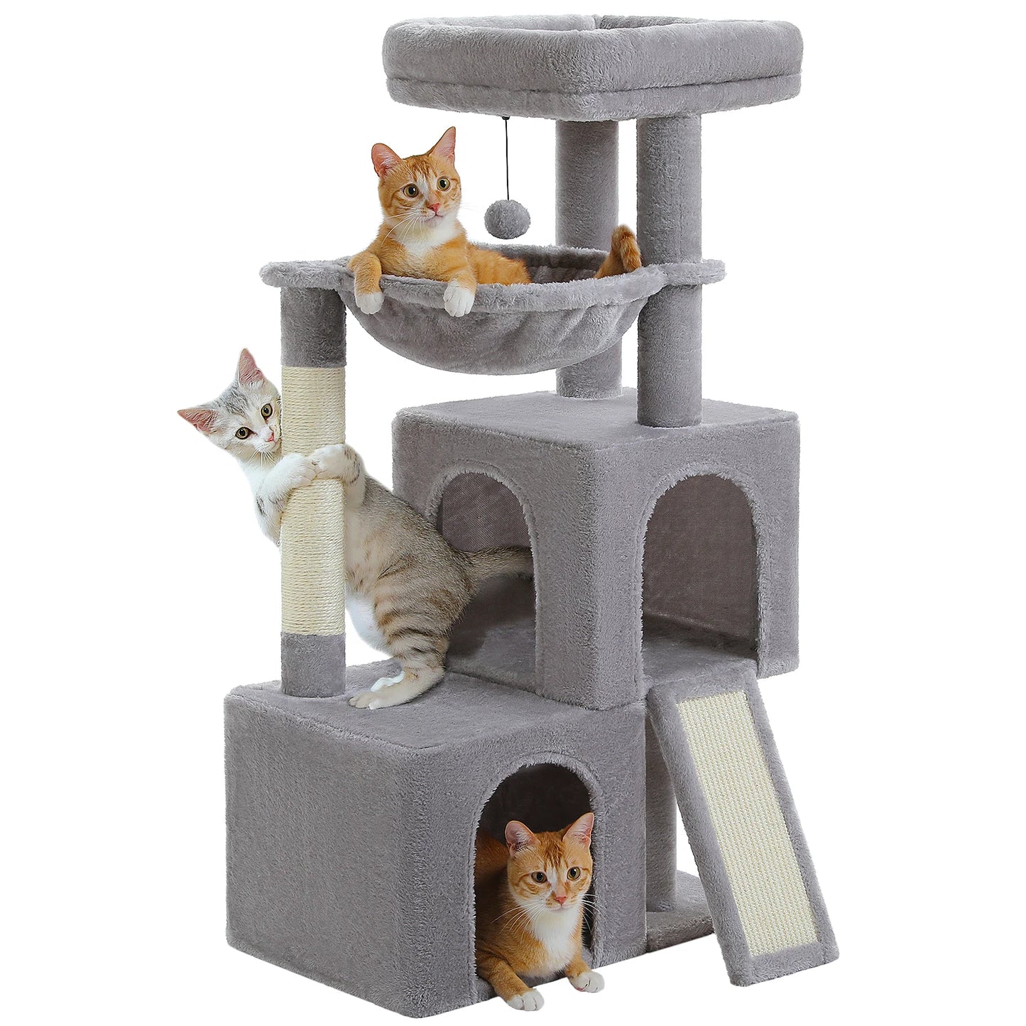Large Cat Tree for Indoor Cats Multi-Level Cat Tower with Spacious Condos Sisal Scratching Pad Kitten House Accessories Cat Toys