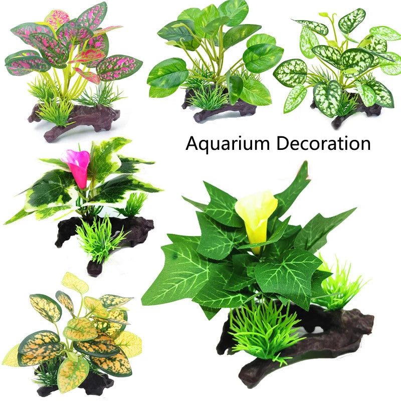 Artificial Underwater Grass Aquarium Fish Tank Simulation Decoration Aquarium Backgrounds Plants Water Grass Accessories