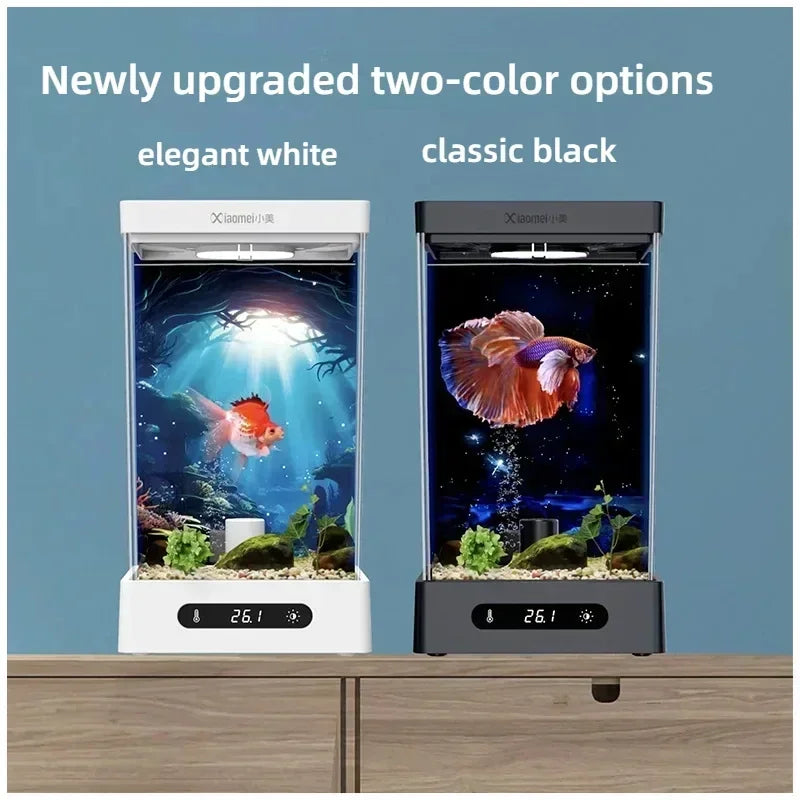 Smart betta dedicated fish tank desktop mini small ecological self-circulating desktop aquarium fish tank