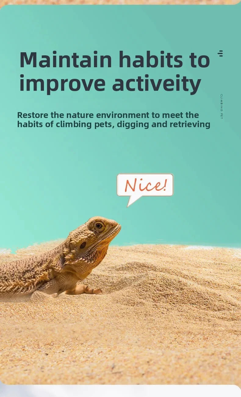 YEE Reptile Calcium Sand Substrate Kit-Premium Desert Terrarium Bedding for Bearded Dragons, Leopard Geckos, Scorpions, Snakes, Spiders & Tortoises