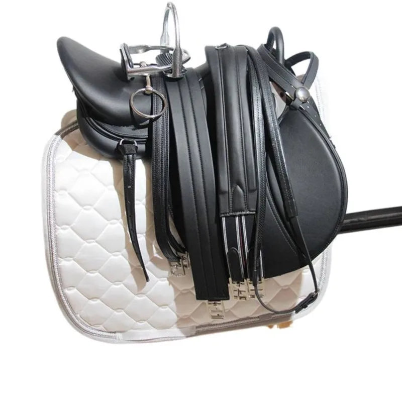 Armrest Full Set Comprehensive Novice Saddle Microfiber Wear-Resistant Horse Harness Equestrian Saddle English Saddle