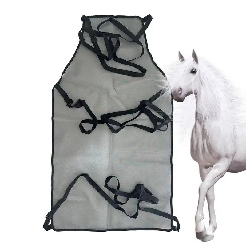 Horse Fly Sheet Adjustable Breathable Mesh Equine Fly Sheet Equine Care Blankets For Livestock Outdoor Backyard Farm