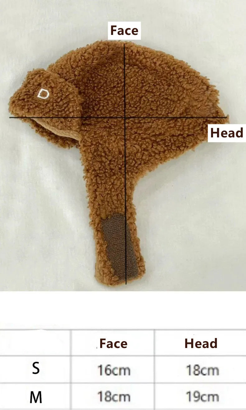 Best-Selling Winter Pet Warm Dog Face Hats For Little Dogs or Cats  Ski Caps And Scarf Thickening