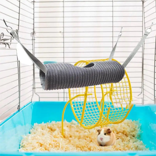 Ferret Hammock For Cage Small Animal Sleeping Bed Tunnel Hammock Small Pet Hammock Bed With Hooks & Ropes For Ferrets Hamsters