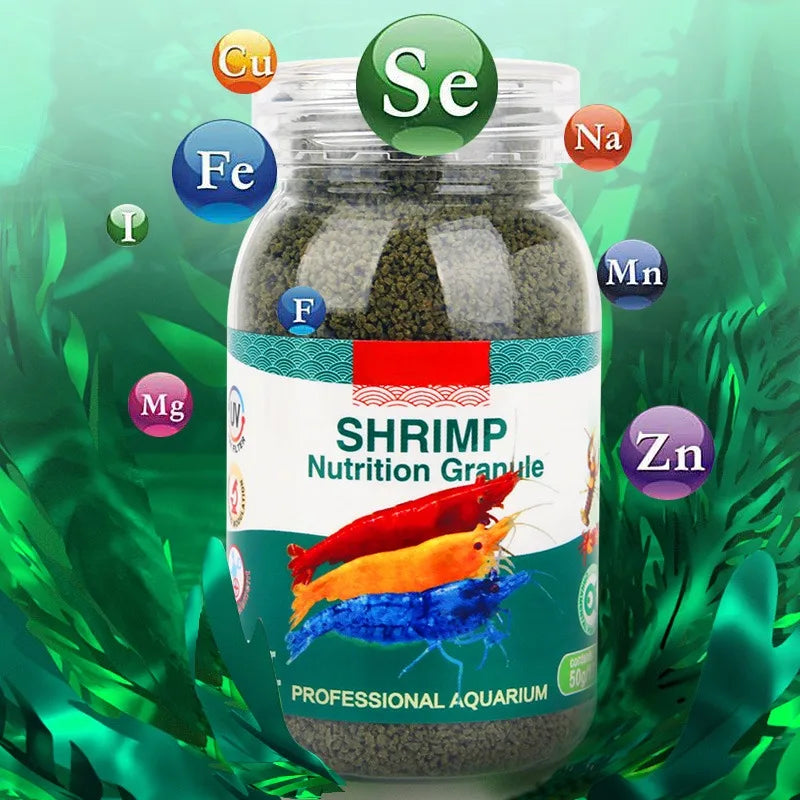 100ML 50g Enhanced Color Nutrition Ornamental Shrimp Special Food Crayfish Feed Crystal Black Shell Shrimp Crayfish Crab Food