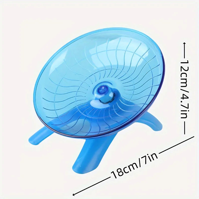 Silent Hamster Running Wheel Quiet Exercise Saucer for Small Pets Durable Non-Slip Rotating Disc for Hamsters Mice Hedgehogs, Gerbils, , Guinea Pigs, Rats , Parrots
