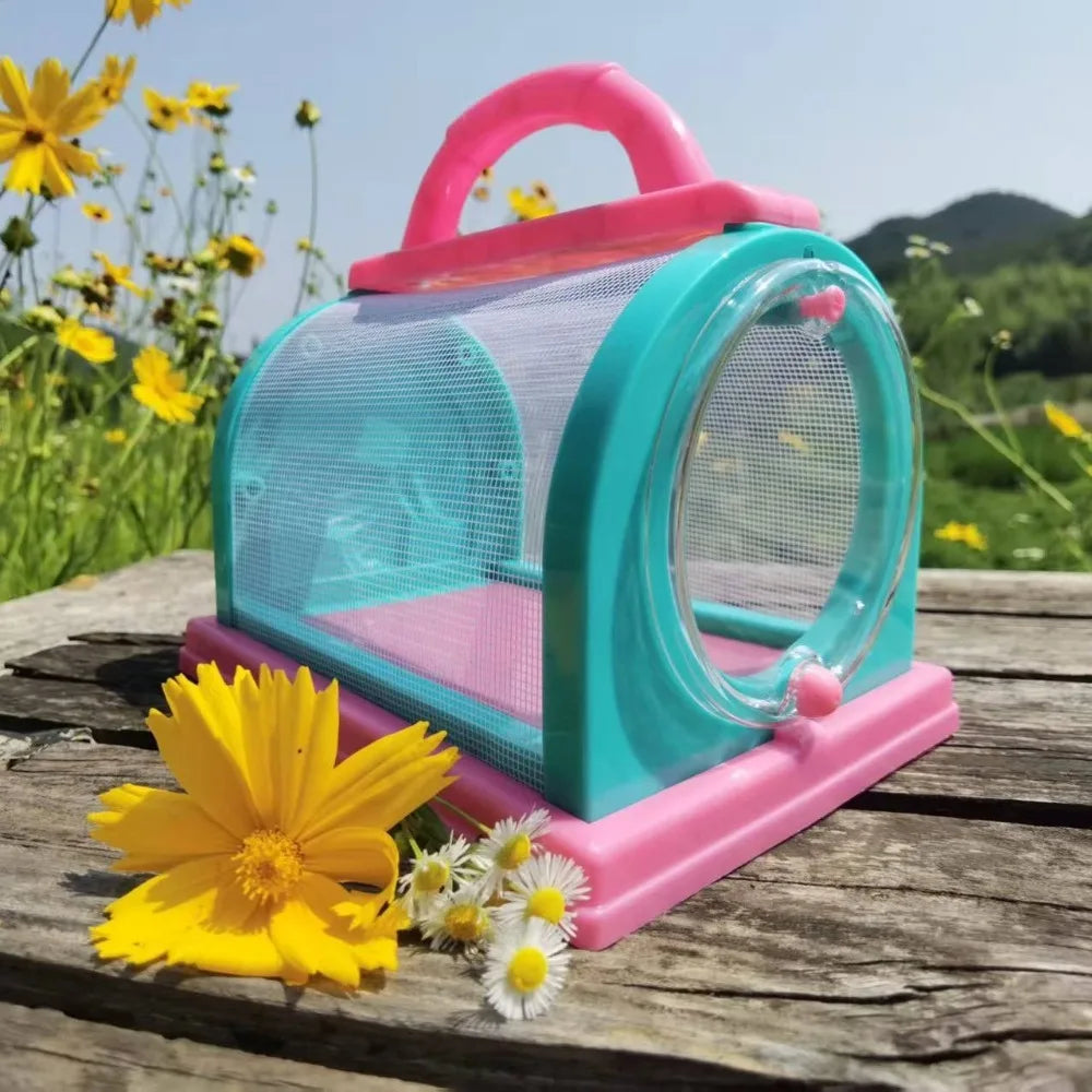 Summer Bird Cage Parrot Transfer Large Space Portable Parrot Carrying Cage Breathable Insect Observation Cages Bird Accessories