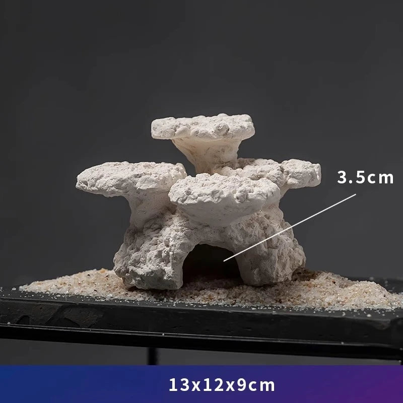 Fish Tank Character Shaped Stone Statue Decoration Poseidon Sea God Statue Underwater King Stone Statue Handmade Craft Landscape Caves