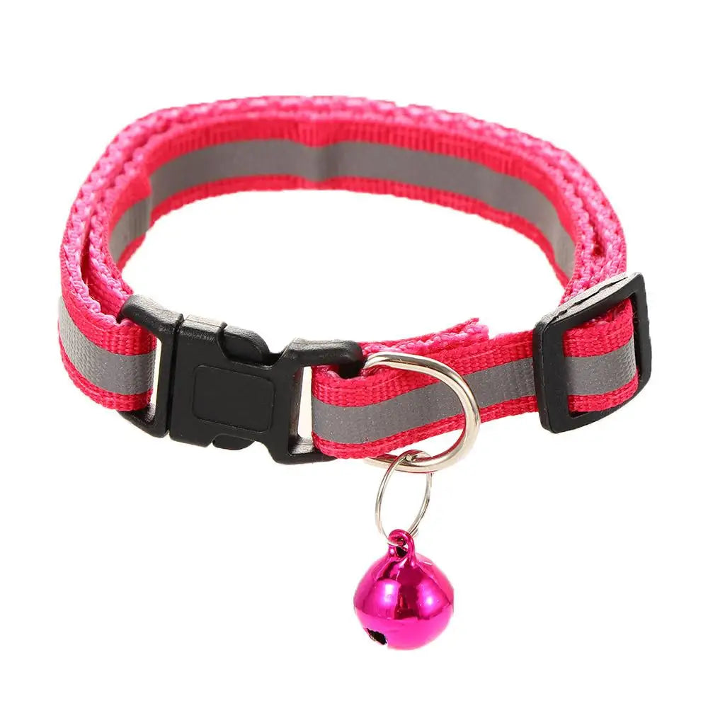 Reflective Flashing Easy Wear Nylon For Puppy Kitten Dog Accessories Pet Supplies Cat Collar Pet Collar