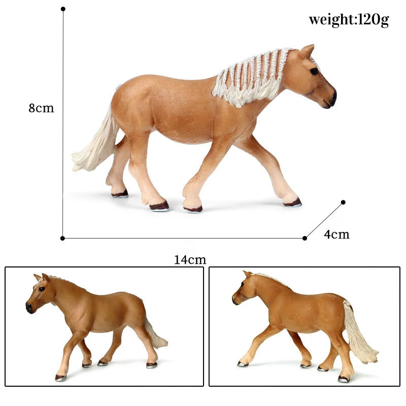 Miniature Horse Cowboy Stud Farm Stable Horseman Action Figures Animal Model Appaloosa Harvard Hannover Clydesdale Quarter Horse and more