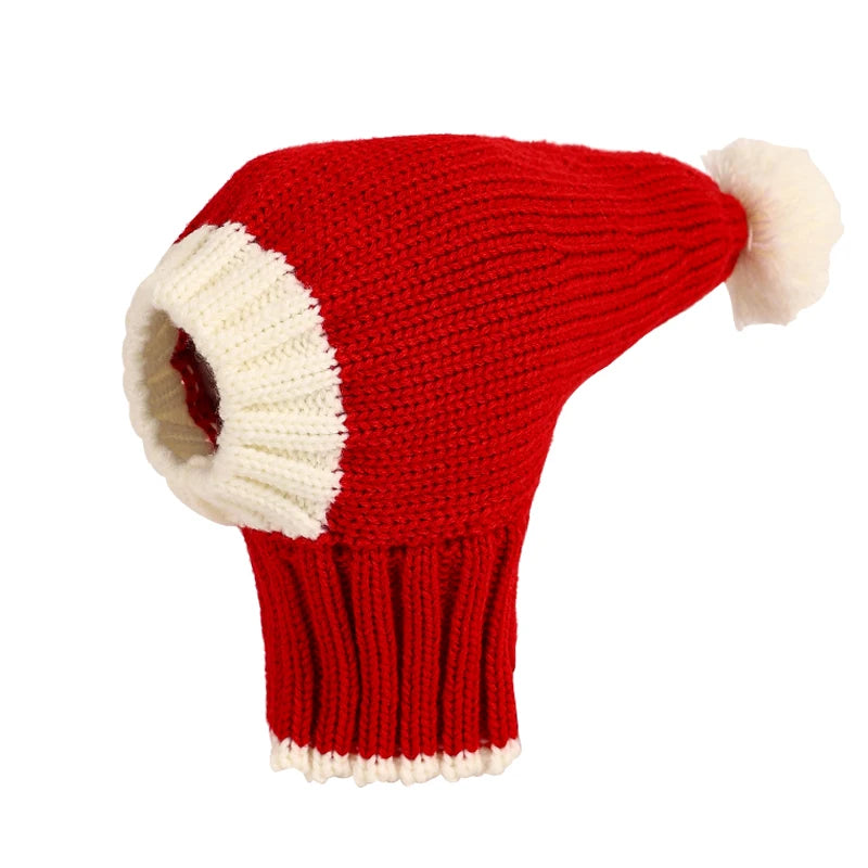 Striped Wool Dog Hat, Handwoven Pet Hat, Suitable for Small, Medium, Large Dogs,