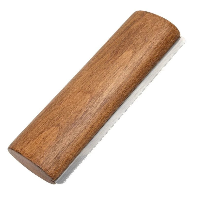 Horse Grooming Brush Scrapers Wooden Handle Horse Shedding Brush Grooming Tool Painlessly Removal of Loose Hair, Furs & Dirt
