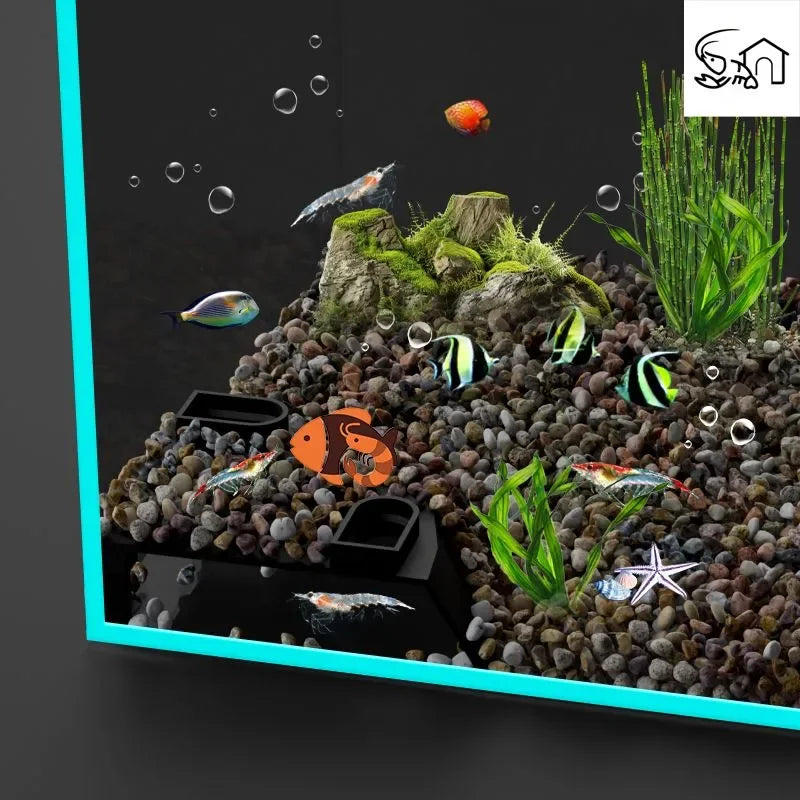 Fish Shrimp Hides Cave Aquarium Tunnel Underground Corner Shelter Aquarium Fish Tank Decoration Fish Shrimp Concealed Room