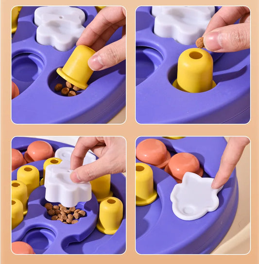 Dog Puzzle Toys Slow Feeder Interactive Increase Puppy IQ Food Dispenser Slowly Eating Non-Slip Bowl Pet Cat Dogs Training Game