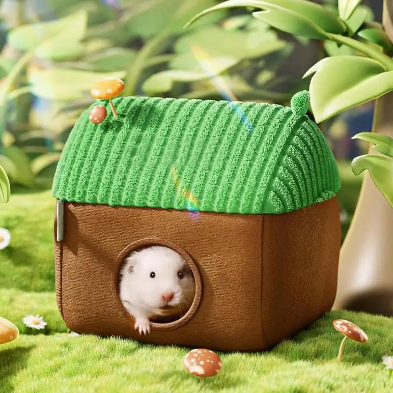 Hammock Warm Bed Small Animal Tube Cage House Hamster Guinea Pig Tunnel House Double Sided