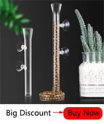 Aquarium Filter Fish Tank Fluidized Moving Bed Filter Bubble Bio Filter Media With Air Stone And Sponge Filters Transparent