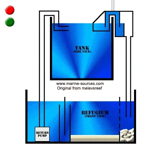 SOB-1/2 Aquarium Waterbox Siphon Overflow Box Supplies Marine Sources Fish Tank Coral Reef Aquatic Accessories