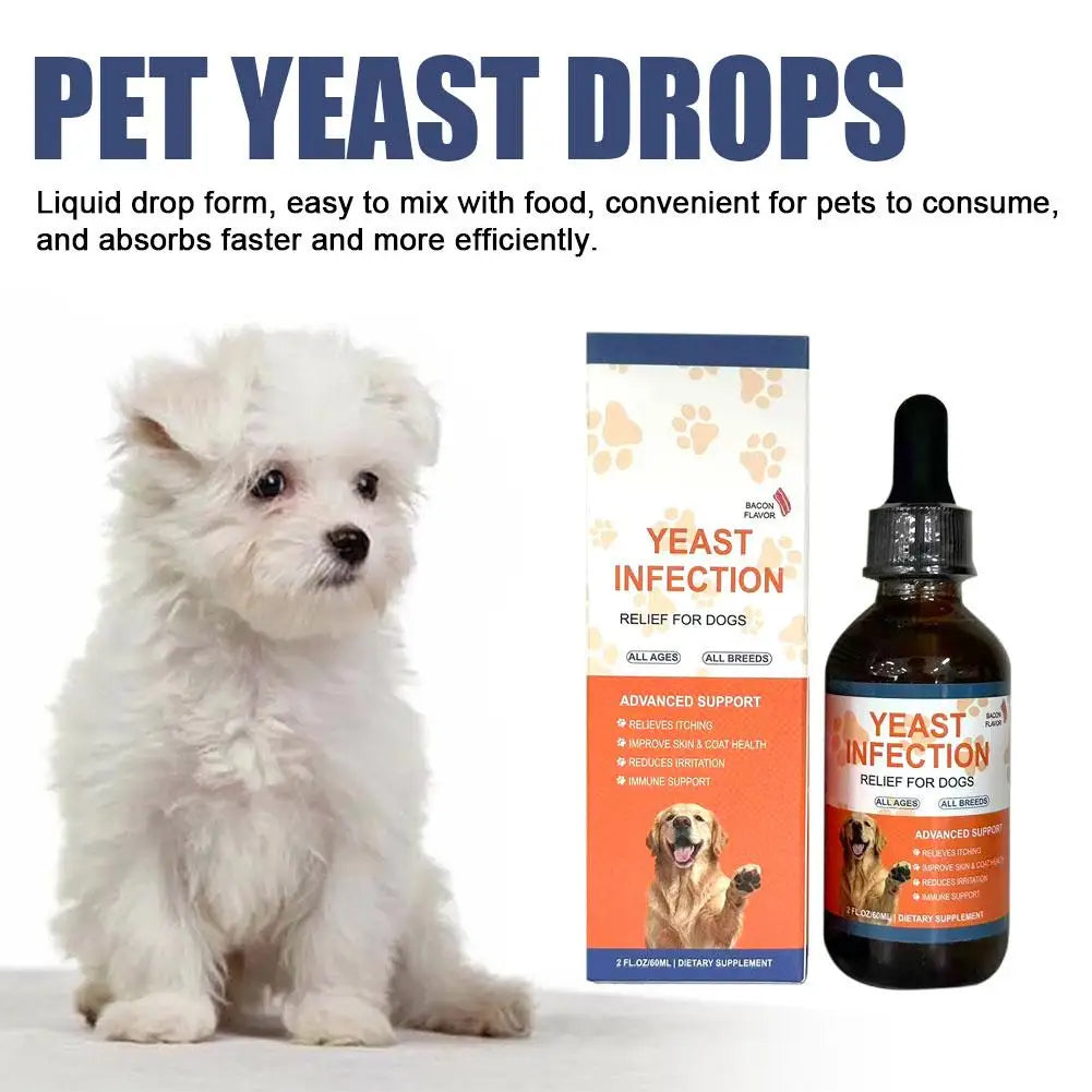 60ml Pet Yeast Drops - Regulate Digestive System, Improve Diarrhea And Constipation, And Enhance Skin And Hair Health