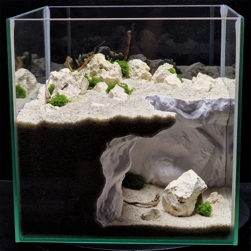 Reptile/Fish Tank Landscaping - Caves, Cliffs ,Large Elevation & Natural Simulation Fish and Reptile Supplies