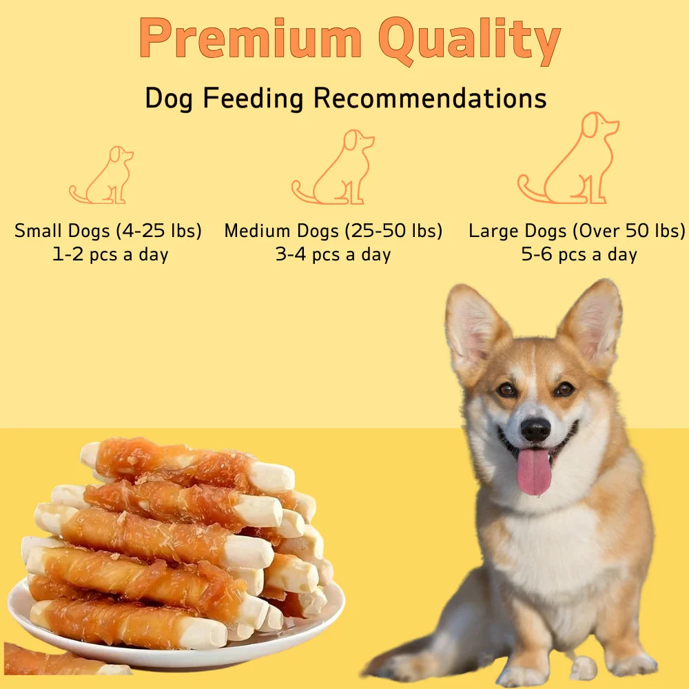 200g/400g(7.05oz/14.1oz) Dog Treats For Small, Medium, & Large Dog - Made With Chicken and Milk, Healthy, Easily Digestible