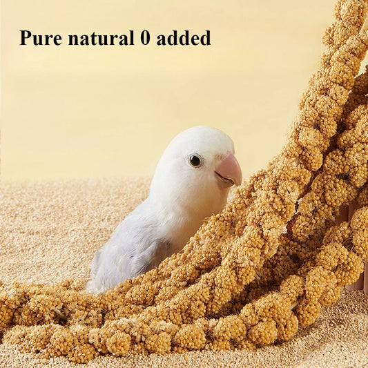 Parakeet snack grain with shell yellow millet Xuan Phoenix tiger skin feed bird food Wenbird pearl bird snack