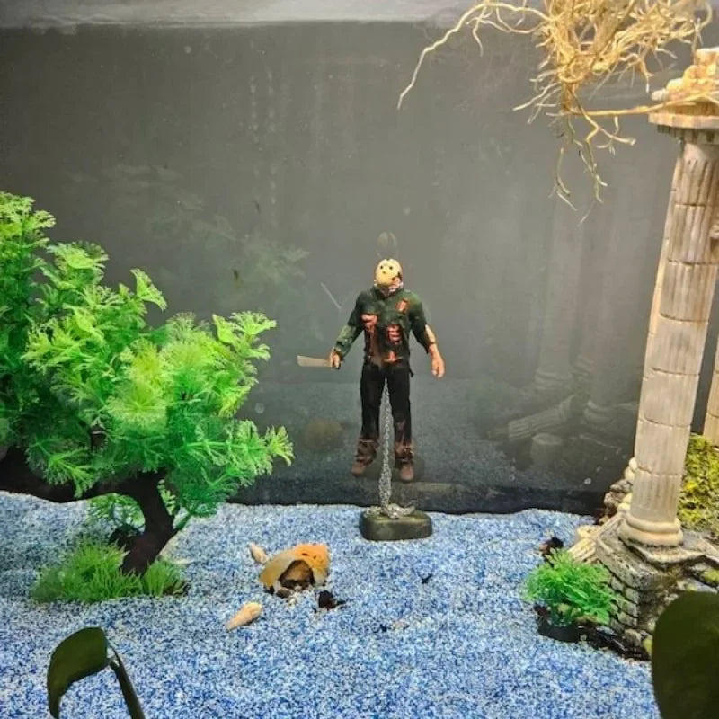 Resin Jason Underwater Doll, Aquarium Decoration, Fish Tank Statue, Fish Tank Decoration Accessories, Christmas, Halloween Gifts