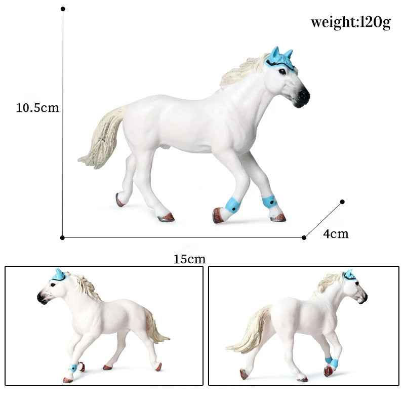 Miniature Horse Cowboy Stud Farm Stable Horseman Action Figures Animal Model Appaloosa Harvard Hannover Clydesdale Quarter Horse and more